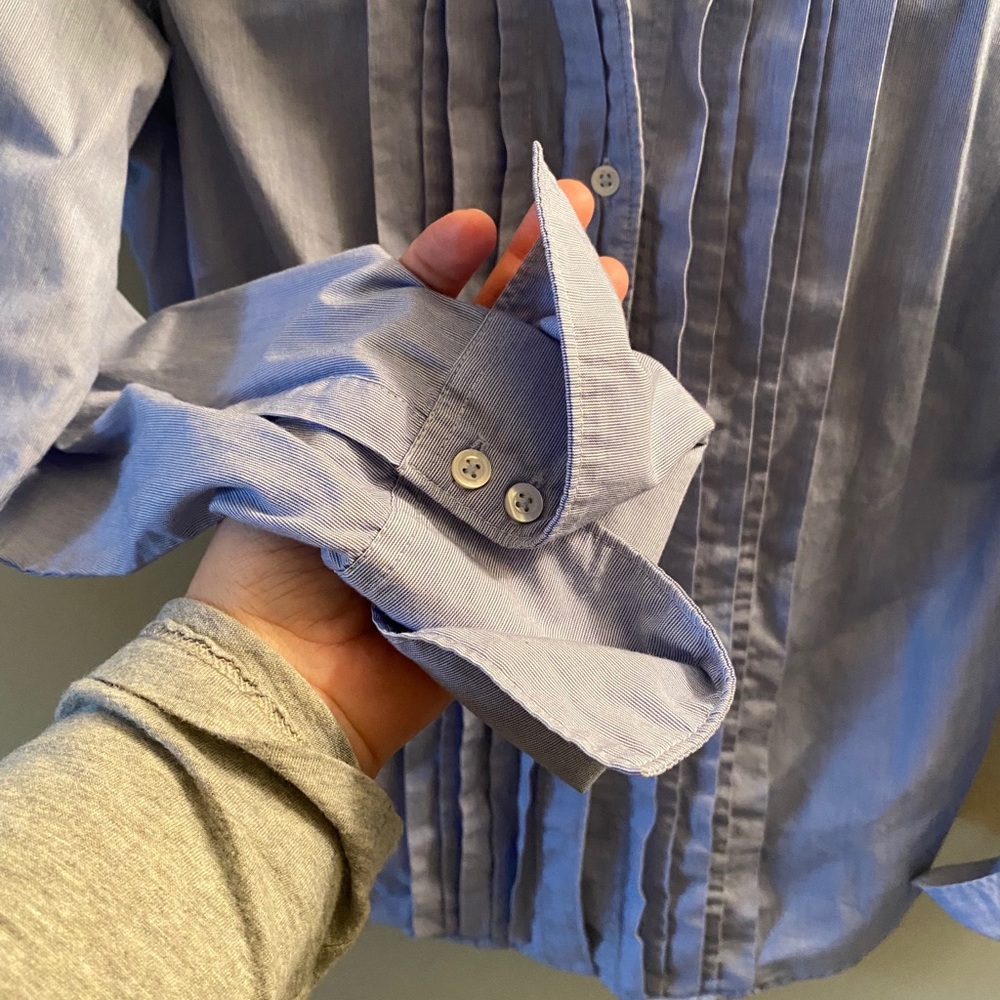 Gap Ruffled Button Down Shirt - Picture 3 of 5